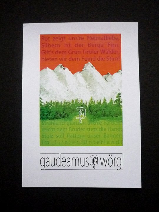 Postkarte "gaudeamus wörgl"